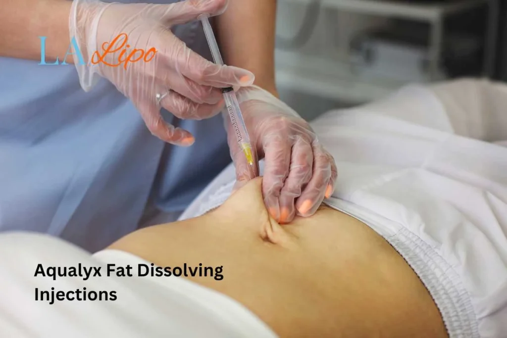 woman having fat dissolving injections Uckfield in the stomach